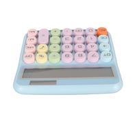 Omabeta Calculadora de Teclado Mecánico Colorida para Cálculos Sencillos en la Oficina en Casa y la Escuela con Diseño Retro para Adultos y Estudiantes (Azul)