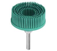 Omabeta Cepillo de Pulido de Disco de Cerdas de 2 Pulgadas para Eliminar óxido y Moler Material de Caucho de Esmeril Duradero (Verde)