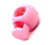 Omabeta Cerradura Redonda de un Orificio, Deslizador, Tope de Palanca para Proyectos y Zapatillas para Correr Maratones, Material Plástico, Aplicable a la Mayoría de las escenas. (Rosa)