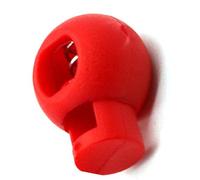 Omabeta Cerradura Redonda de un Orificio, Deslizador, Tope de Palanca para Proyectos y Zapatillas para Correr Maratones, Material Plástico, Aplicable a la Mayoría de las escenas. (Rojo)