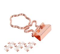 Omabeta Clips para Carpetas de Oro Rosa, Fuerte Fuerza de Sujeción para