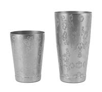 Omabeta Coctelera de Acero Inoxidable Pulido, Duradera, Resistente Al óxido para Barman Boston Shaker Set Home Bar Bartending, Apto para Lavavajillas para Fiestas, Viajes de Camping, Acero (Patrón