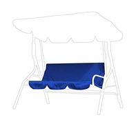 Omabeta Columpio al Aire Libre Silla de 3 Asientos Cojín Impermeable Reemplazo Funda de Asiento de Columpio Cubierta de protección para Silla de Columpio para Patio Exterior para Patio, jardín(Azul)