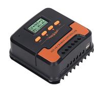 Omabeta Controlador de Carga Solar MPPT con Pantalla LCD, Regulador Eficiente de 12 V 24 V para Sistemas Fuera de la Red, Admite Múltiples Tipos de Baterías (20A)