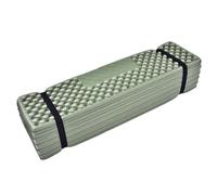 Omabeta Espuma Al Aire Mat de Campamento Plegable Almohadilla para Dormir para Dormir Forma de Celda de Huevo Material Portátil Portátil con Espalda Negra para Acampar la Carpa de (Verde oscuro)