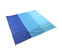 Omabeta Estera de Playa Portátil de Gran Tamaño a Prueba de, Estera de Picnic de Moda Plegable Impermeable para Acampar Al Aire Libre, Prevención de, 200x210cm (Tres Combinaciones de Azul Tesoro)