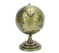 Omabeta Globo de Metal Textura Metálica única Globo Educativo Giratorio de 360 ° para Oficina Estudio Escuela Regalo Decorativo para el Hogar o la Oficina Aleación