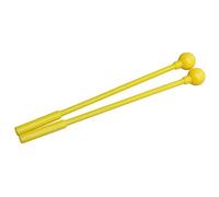 Omabeta Instrumento de Percusión de Mazo de Baqueta con Diseño Versátil para Material Didáctico de Educación Musical 1 par de Plástico Duradero (Plástico amarillo)