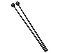 Omabeta Instrumento de Percusión de Mazo de Baqueta con Diseño Versátil para Material Didáctico de Educación Musical 1 par de Plástico Duradero (Plástico negro)