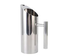 Omabeta Jarra de Agua de Acero Inoxidable de 1 Litro con Boquilla a Prueba de Fugas para té Frío, Cóctel, té de Flores, Ideal para 2-4 Personas, Amplio Rango de Temperatura, Diseño de Cuerpo Recto