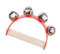 Omabeta Jingle Bell Toy Color Brillante Ergonómico Campanas para Niños Educación Musical Temprana Madera 1 Unidad (Roja)