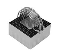 Omabeta Juego de 5 Cortadores de Galletas de Acero Inoxidable con, Molde para Hornear Galletas a Prueba de óxido, para de Bricolaje, Pasteles de Chocolate y Día de San (Cuadrada)