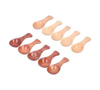 Omabeta Juego de Cucharas de Madera para Uso en la Cocina, Mini Cucharas No Tóxicas para Azúcar, Sal en Polvo y Condimentos Hechas de Madera Natural, 10 Uds.
