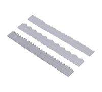 Omabeta Juego de Reglas de Bordes Irregulares, Atractiva Herramienta Troquelada de Acero Al Carbono para Hacer Tarjetas y Manualidades con Papel, Liviana y Duradera, 3 Piezas
