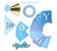 Omabeta Juego de Suministros para Fiesta de Cumpleaños para Perros, Decoraciones Coloridas con Bufanda, Sombrero, Pajarita para la Celebración del Cumpleaños del, Poliéster Suave, Incluye 17