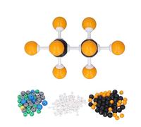 Omabeta Kit de Modelo Molecular de Química para Aprendizaje Práctico y Construcción de Estructuras, Modelos de Plástico Coloridos para Educación, 30 Carbono 20 Hidrógeno, Ideal para Estudiantes