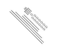 Omabeta Kit de Reparación de Flauta de Acero Inoxidable, Herramientas Prácticas de Mantenimiento para Amantes de la Flauta DIY, 6 Rodillos, 13 Juntas, 13 Tornillos, 9 Tornillos de Conexión