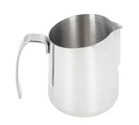 Omabeta Leche de Espuma Latte Latte Arte Café Creamer Cup 304 Acero Inoxidable con Picos de Inclinación y Marcas de Medición para Cafe Kitchen Home Barista (750 ml de plata)