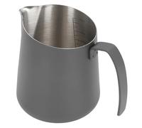 Omabeta Leche de Espuma Latte Latte Arte Café Creamer Cup 304 Acero Inoxidable con Picos de Inclinación y Marcas de Medición para Cafe Kitchen Home Barista (750 ml de negro)
