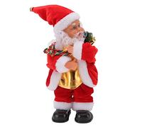 Omabeta Muñeco Eléctrico de Baile Musical, Muñeco Navideño Alegre Que Sacude la Cadera para Decoración del Hogar y Regalos, Franela de 365g (Mochila)