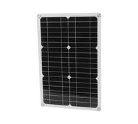 Omabeta Panel Solar Monocristalino de Alta Conversión con Bomba de Agua de Caja de Batería 20W 18V para Lámpara de Calle de de Coche, Kit de Panel Solar Portátil para Exteriores