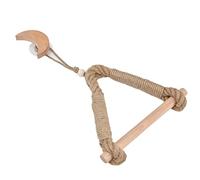 Omabeta Portarrollos de Papel Higiénico de Cuerda de Cáñamo, Estilo Bohemio, Diseño Multiusos para Baño de Océano, Cáñamo Natural y Madera, 1 Unidad