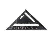 Omabeta Regla Triangular de 7 Pulgadas, Herramienta de Medición de Aluminio Portátil para Proyectos de Carpintería