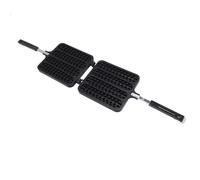 Omabeta Sartén para Cocinar Salchichas de Aleación de Aluminio, Parrilla Desmontable Duradera para Reuniones Al Aire Libre, 19cm