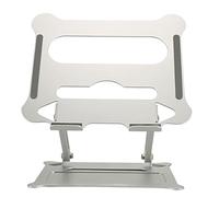 Omabeta Soporte Plateado para Ordenador Portátil de Aleación de Aluminio, Elevador de Refrigeración Plegable para Portátil