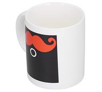 Omabeta Taza que Cambia de Color con Patrón de Barba, Taza de Cerámica Innovadora para el Hogar y la Oficina, Suministros para Beber por Inducción Térmica de 330ml