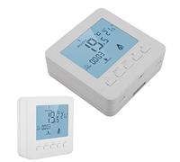 Omabeta Termostato Programable Digital, Controlador de Temperatura con Pantalla LCD Bloqueo Infantil Memoria de Datos Modo de Vacaciones para Caldera de Calefacción Doméstica 5A
