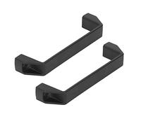 Omabeta Tirador de Manija de Puerta de Aleación de Aluminio, Juego de 2 Tiradores de Gabinete Fuertes de Diseño Moderno, Espacio entre Orificios de 180mm para Puerta de Gabinete, de Cocina (Negra)