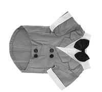 Omabeta Traje para, Camisa Elegante con Pajarita para Bodas, Fiestas, Eventos, Material de Algodón, Tamaño Pequeño (XS)
