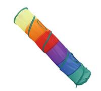 Omabeta Túnel de Juego para Mascotas, Túnel Plegable para Gatos, Juguete para Gatos de Interior, Poliéster Suave, Iris de 44x9,8 Pulgadas