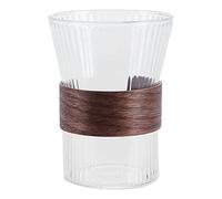 Omabeta Vaso de Cristal de Whisky Vintage de 250ml, Elegante y Transparente para Fiestas en Casa, Vidrio de Borosilicato Alto, Juego de 1