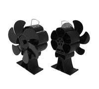 Omabeta Ventilador de Estufa con Alimentación con 6 Cuchillas, Ventilador de Chimenea Termodinámica para Estufas de Queroseno
