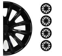 OMAC 4X Radkappen Radzierblenden Radblenden 16" Zoll Stahlfelgen Mate Negro-Negro