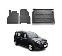 OMAC Alfombrillas & Bandeja Maletero Juego Compatible con Mercedes Citan W420 2021-2021 Goma 3X