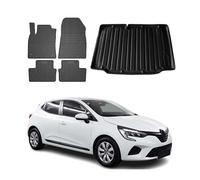 OMAC Alfombrillas & Bandeja Maletero Juego Compatible con Renault Clio Hatchback 2019-2025 Goma 5X