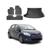 OMAC Alfombrillas & Bandeja Maletero Juego Compatible con Toyota Auris Hatchback 2007-2012 Goma 5X