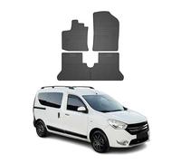 OMAC Alfombrillas de Coche, Alfombra de Coche para Todas Las Condiciones meteorológicas compatibles con Dacia Dokker 2012-2021 3Dborde Alto Alfombrillas de Negro