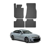 OMAC Alfombrillas de coche, Alfombras, Esterilla para todo tipo de clima, compatibles con BMW 3 G20 2018-2022 4X, ajuste 3D, borde alto, alfombrillas de goma, color negro