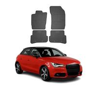 OMAC Alfombrillas De Coche Compatible con Audi A1 / A1 Sportback 2010-2018 Negro Goma 4Pza