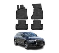 OMAC Alfombrillas De Coche Compatible con Audi Q5 8R 2008-2017 Negro Goma TPE 4Pza