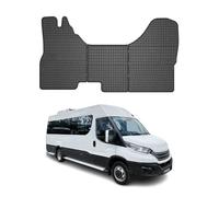 OMAC Alfombrillas De Coche Compatible con Iveco Daily 2014-2019 Negro Goma 3Pza