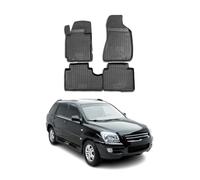OMAC Alfombrillas De Coche Compatible con Kia Sportage 2004-2010 Negro Goma TPE 4Pza