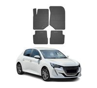 OMAC Alfombrillas De Coche Compatible con Peugeot 208 2019-2024 Negro Goma TPE 4Pza