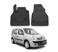 OMAC Alfombrillas De Coche Compatible con Renault Kangoo 2008-2021 Negro Goma 2Pza