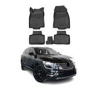 OMAC Alfombrillas De Coche Compatible con Renault Koleos 2017-2021 Negro Goma TPE 4Pza