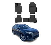 OMAC Alfombrillas De Coche Compatible con Toyota RAV4 Hybrid 2018-2024 Negro Goma TPE 4Pza